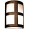 Varien-bay-13-inch-high-ceramic-bronze-4-windows-up/down-LED-outdoor-wall