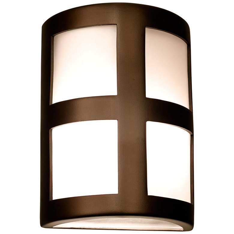 Image 2 Varien Bay 13"H Rubbed Bronze Ceramic LED Outdoor Wall Light