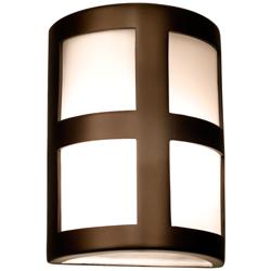 Varien Bay 13&quot;H Rubbed Bronze Ceramic LED Outdoor Wall Light