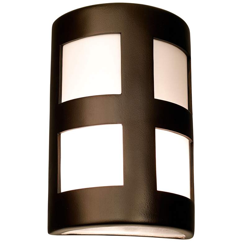Image 2 Varien Bay 15"H Rubbed Bronze Ceramic LED Outdoor Wall Light