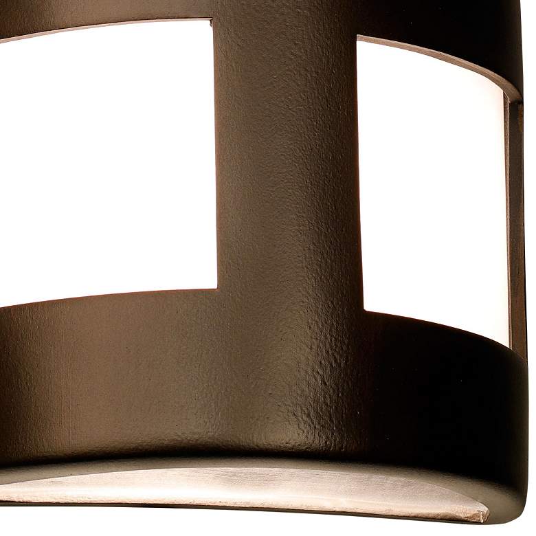 Image 3 Varien Bay 15"H Rubbed Bronze Ceramic LED Outdoor Wall Light more views