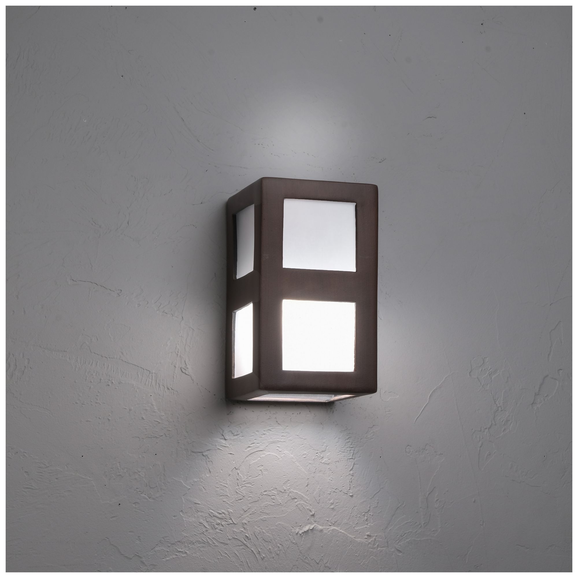 Image 2 Varien-bay-9.5-inch-high-ceramic-copper-6-windows-up/down-LED-outdoor-wall more views