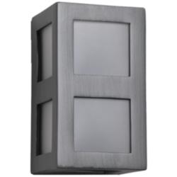 Varien Bay 9 1/2&quot; High Rubbed Pewter LED Outdoor Wall Light