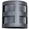 Varien-bay-9-inch-high-ceramic-pewter-up/down-LED-outdoor-wall-light
