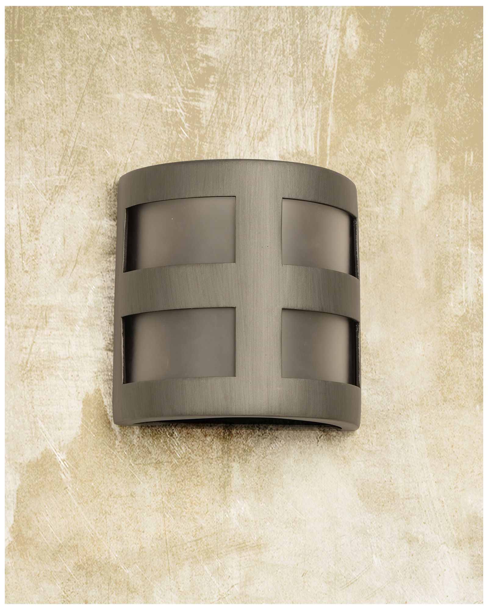 Image 3 Varien-bay-9-inch-high-ceramic-pewter-up/down-LED-outdoor-wall-light more views