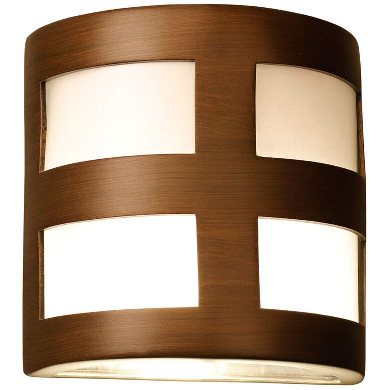 Image 2 Varien Bay 9"H Rubbed Bronze Ceramic LED Outdoor Wall Light
