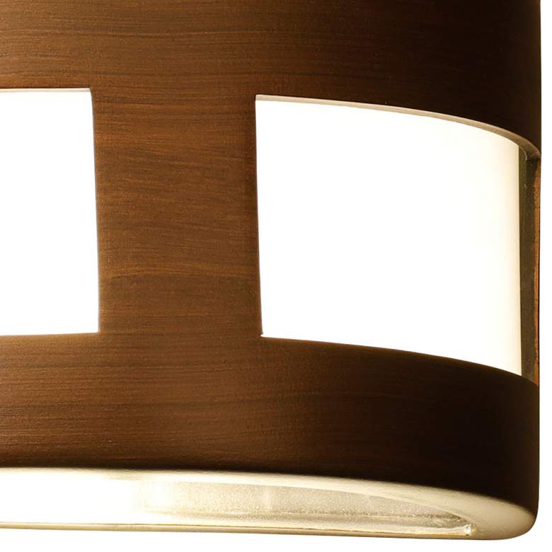 Image 3 Varien Bay 9"H Rubbed Bronze Ceramic LED Outdoor Wall Light more views