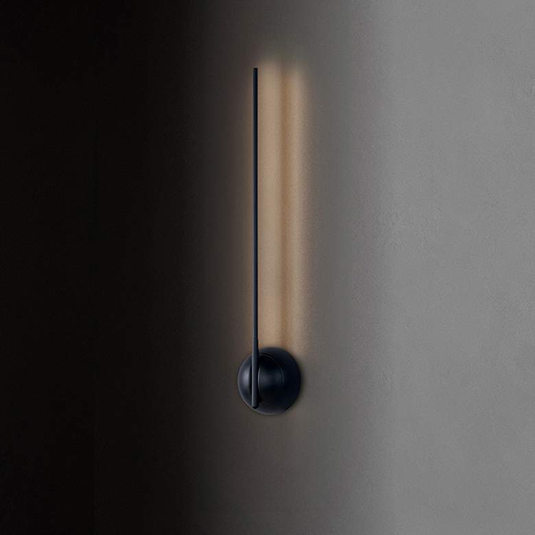 Image 2 Varna 24 1/4" High Matte Black ADA LED Wall Sconce