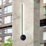1_Varna 31.75" High Matte Black ADA LED Wall Sconce