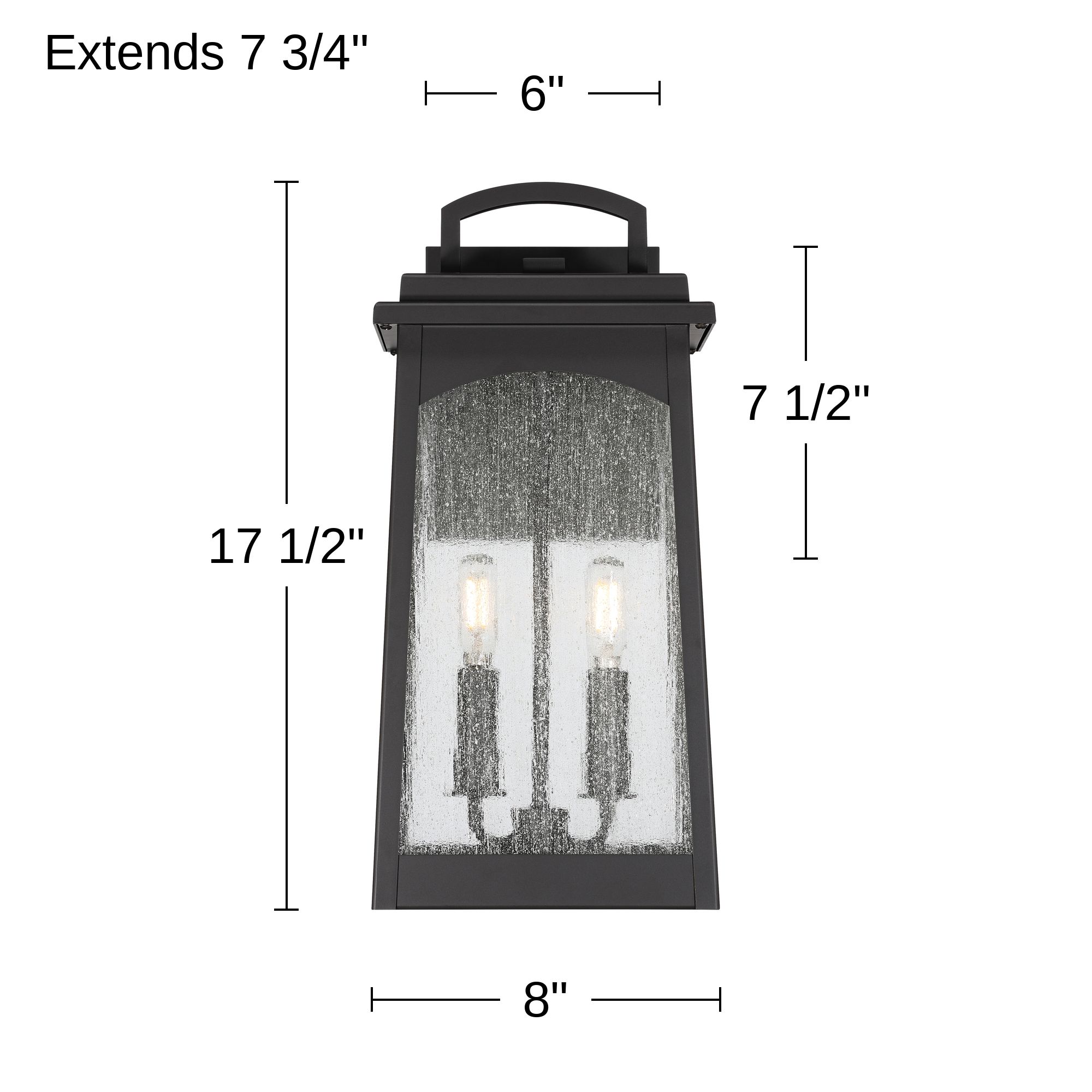 Varney 17 1/2"H Oil-Rubbed Bronze 2-Light Outdoor Wall Light Set of 2
