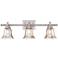 Varra 26 1/2" Wide 3-Light Mercury Glass Bath Light