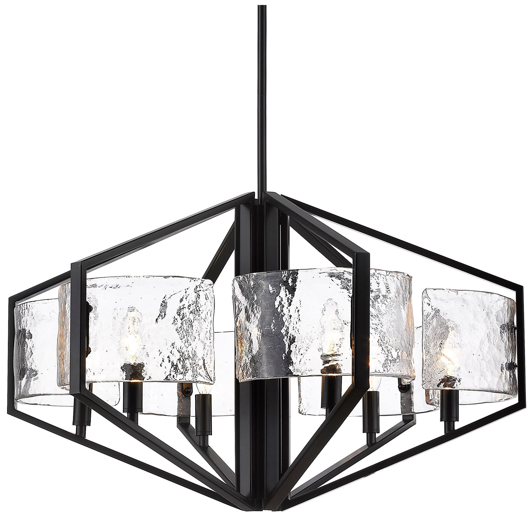 Varsha 27 1/2" Wide Matte Black Chandelier