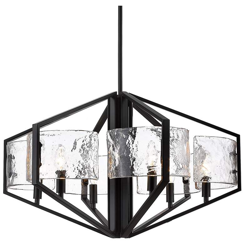 Image 2 Varsha 27 1/2" Wide Matte Black Chandelier
