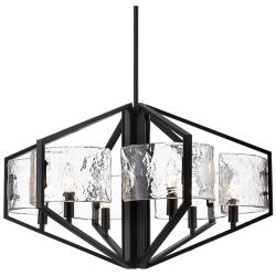 Varsha 27 1/2" Wide Matte Black Chandelier