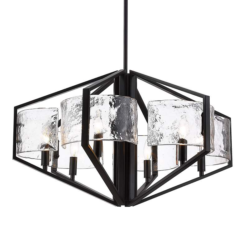 Image 4 Varsha 27 1/2" Wide Matte Black Chandelier more views
