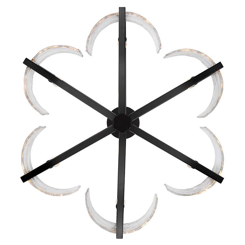Image 5 Varsha 27 1/2" Wide Matte Black Chandelier more views