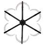 5_Varsha 27 1/2" Wide Matte Black Chandelier more views