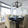 7_Varsha 27 1/2" Wide Matte Black Chandelier more views