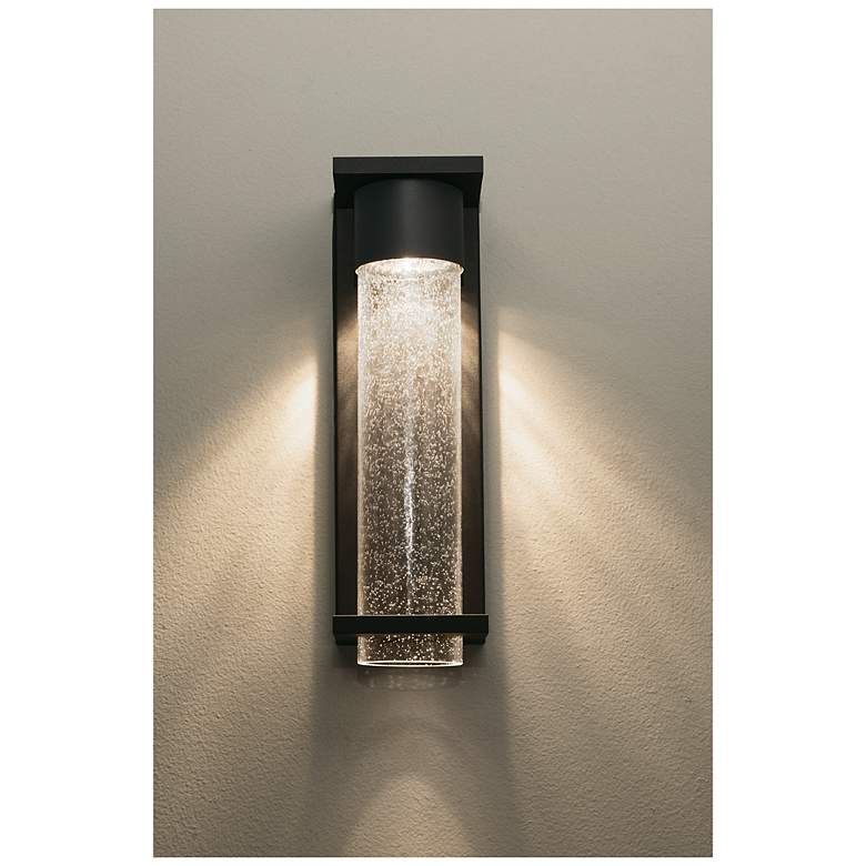 Image 4 Vasari 12" Outdoor LED Sconce - 3000K 120V - Black more views