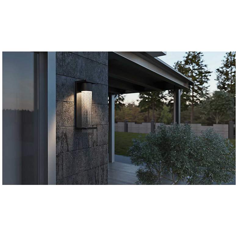 Image 5 Vasari 12" Outdoor LED Sconce - 3000K 120V - Black more views