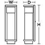 3_Vasari 17" High Black LED Outdoor Sconce with Clear Seeded Glass Shade more views