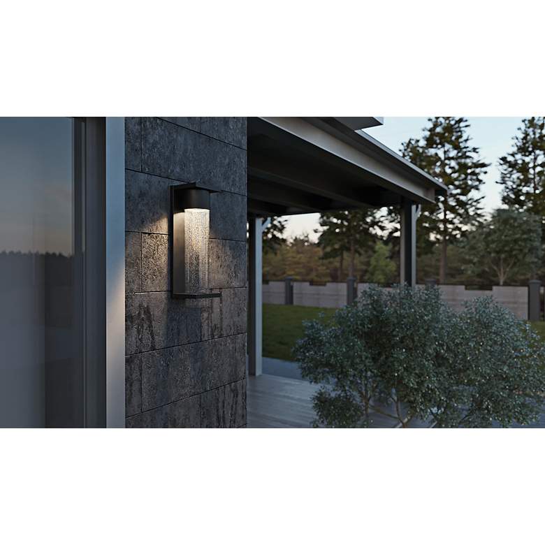 Image 3 Vasari 17" High Powder-Coated Black LED Outdoor Wall Light more views