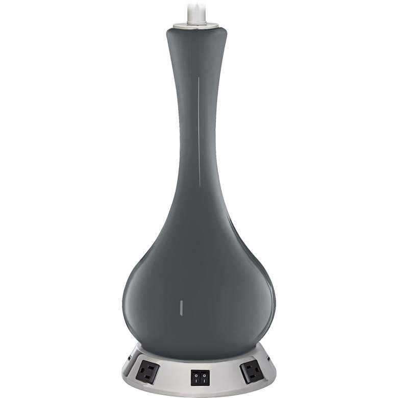 Image 1 Vase Lamp - 2 Outlets and 2 USBs in Black of Night