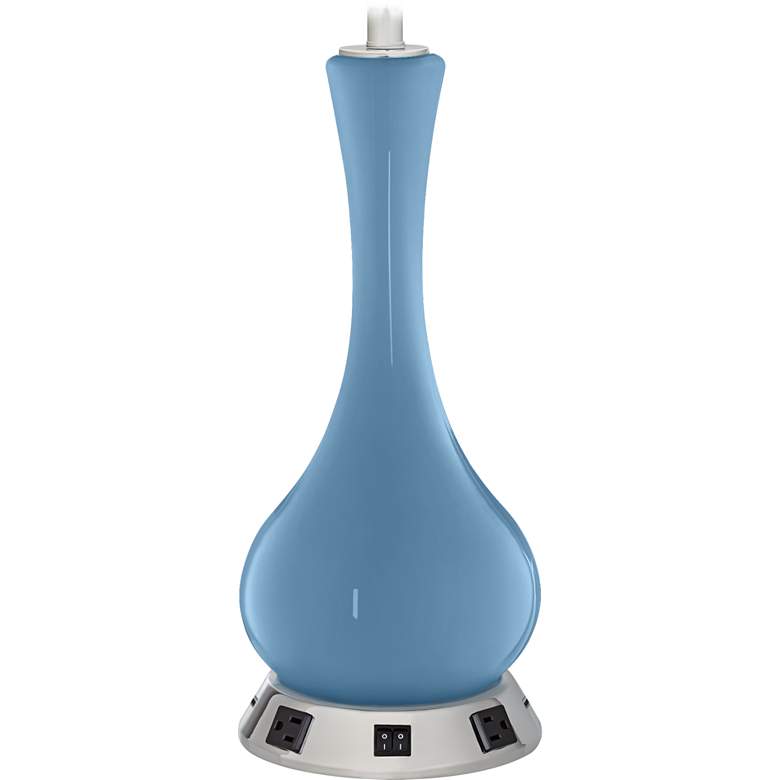 Image 1 Vase Lamp - 2 Outlets and 2 USBs in Secure Blue