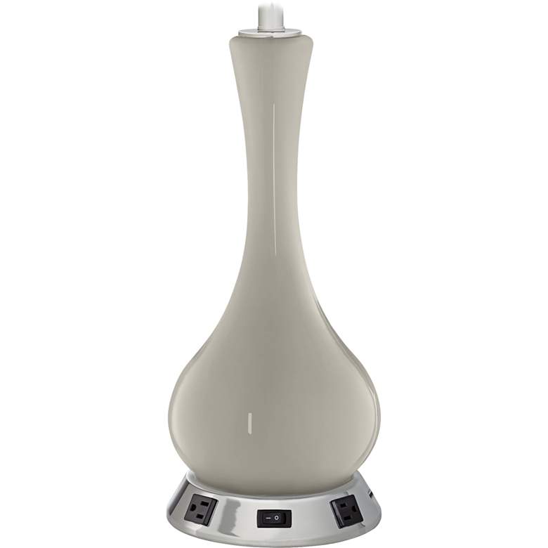 Image 1 Vase Lamp - 2 Outlets and USB in Requisite Gray