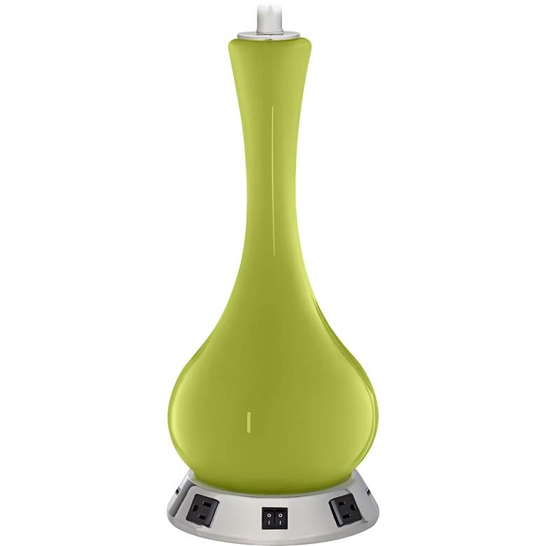 Image 1 Vase Table Lamp - 2 Outlets and 2 USBs in Parakeet