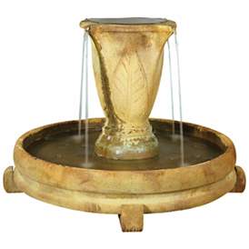 Image1 of Vase Urn 28" High Overflow Garden Pool Fountain