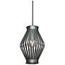 Vasi 13" High Smoked Silver and Interior Sconce LED Retrofit