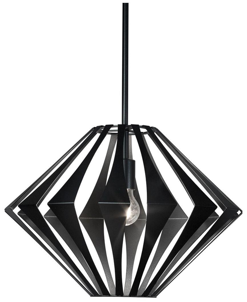 Vasi 18" Wide Black Pendant