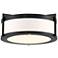 Vasini 20 1/4" Wide Gloss Black 3-Light Drum Ceiling Light