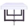 Vasket 47 1/4"W White Black 2-Concealed Drawer Coffee Table