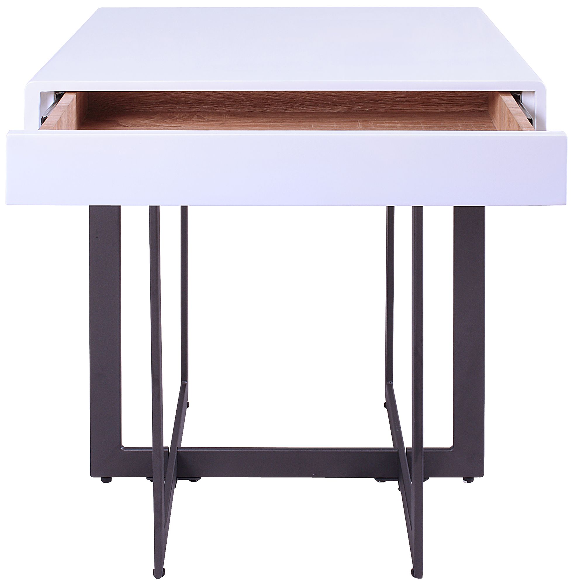 Vasket White Black 2-Piece Coffee Table Set