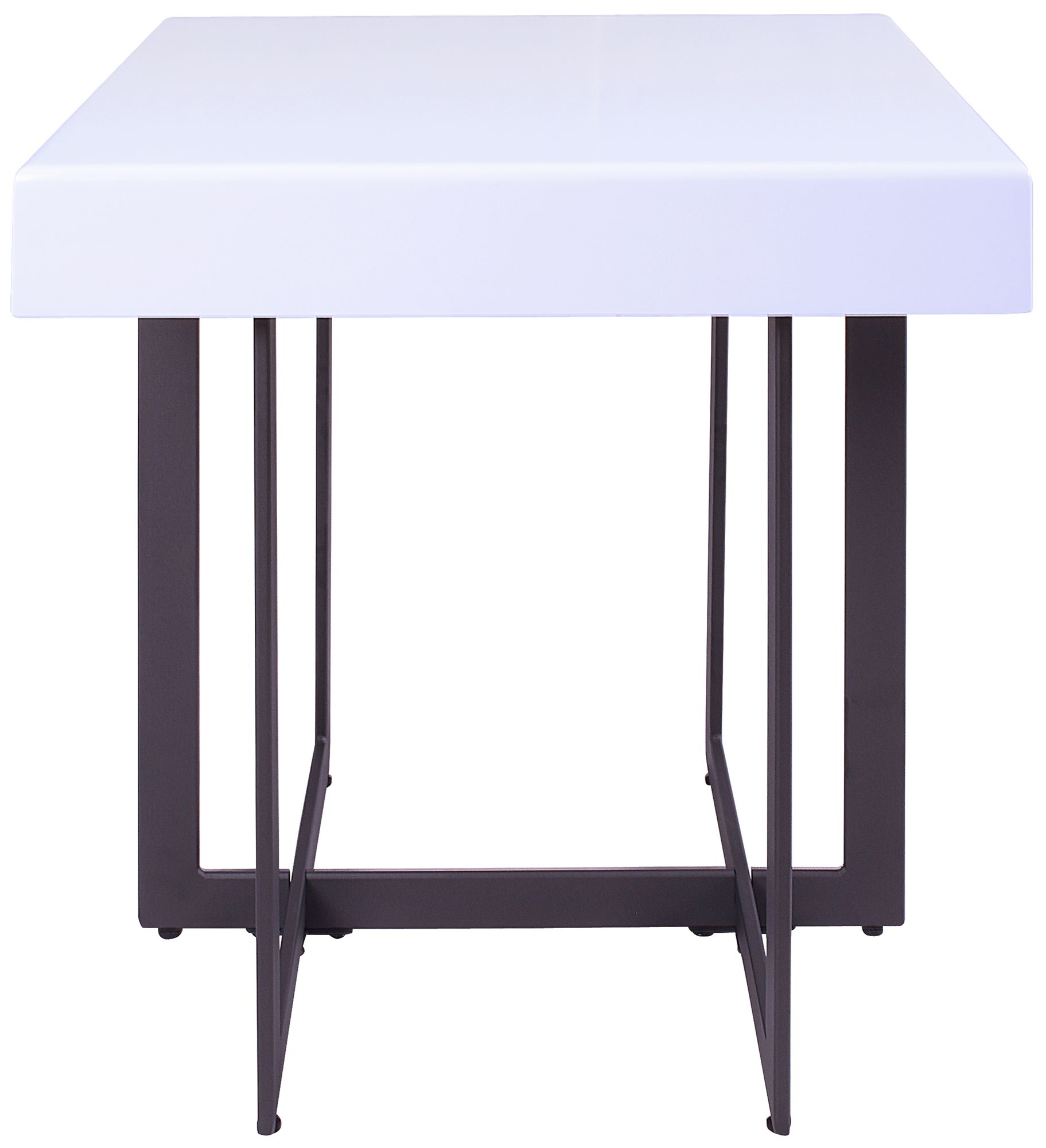 Vasket White Black 3-Piece Coffee Table Set