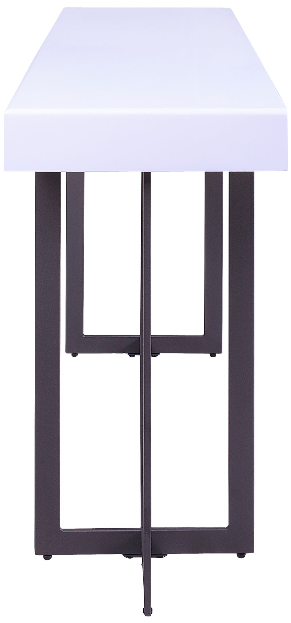 Vasket White Black 3-Piece Coffee Table Set