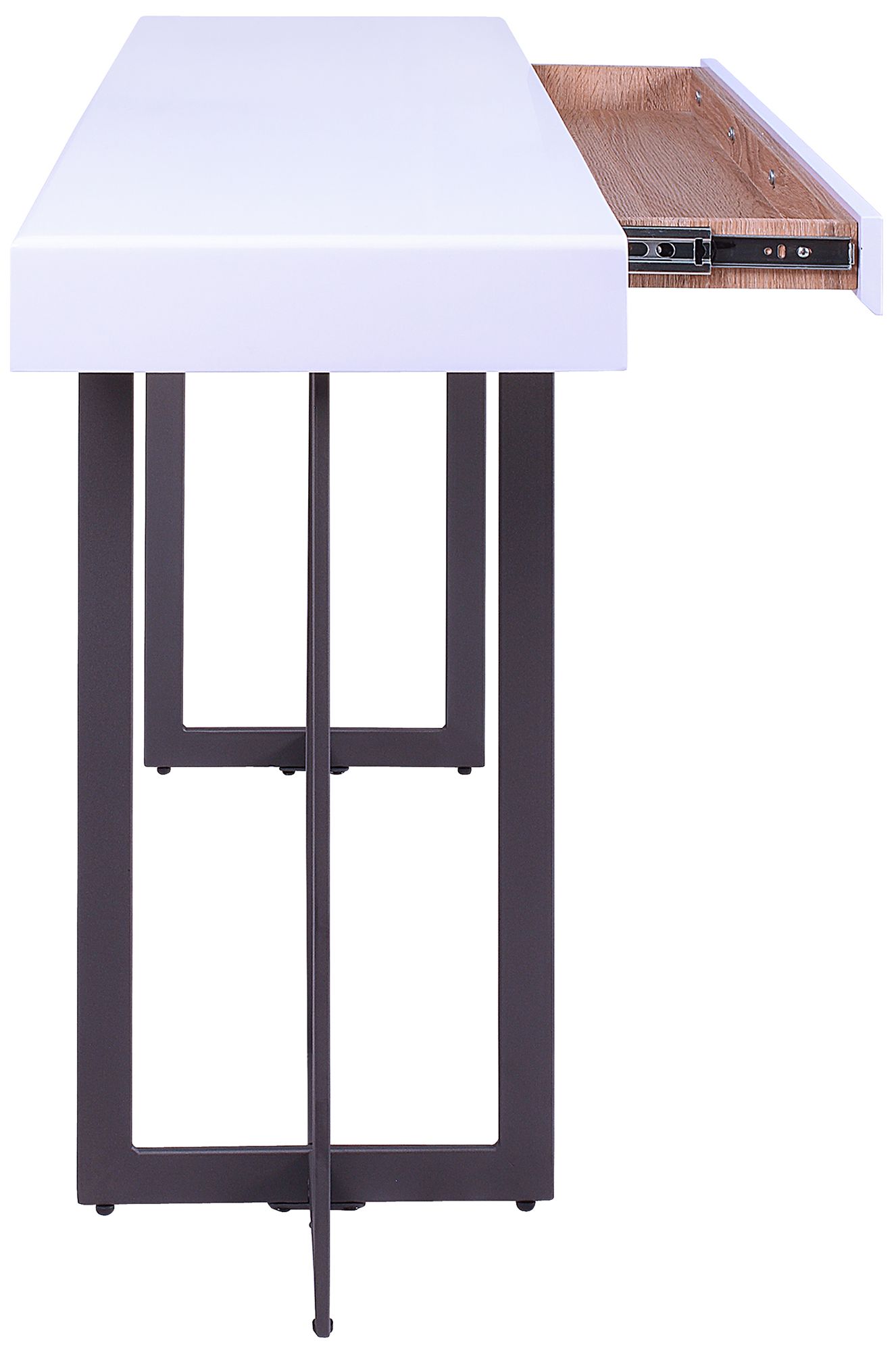 Vasket White Black 3-Piece Coffee Table Set