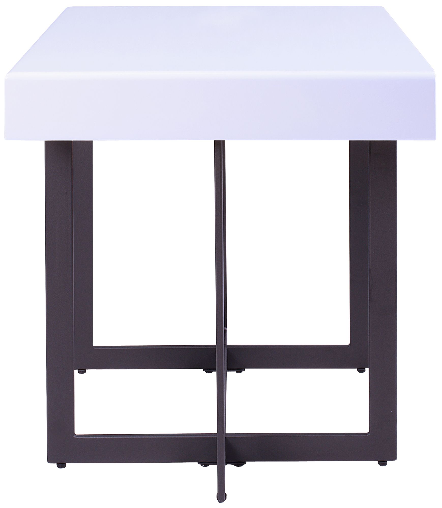 Vasket White Black 3-Piece Coffee Table Set