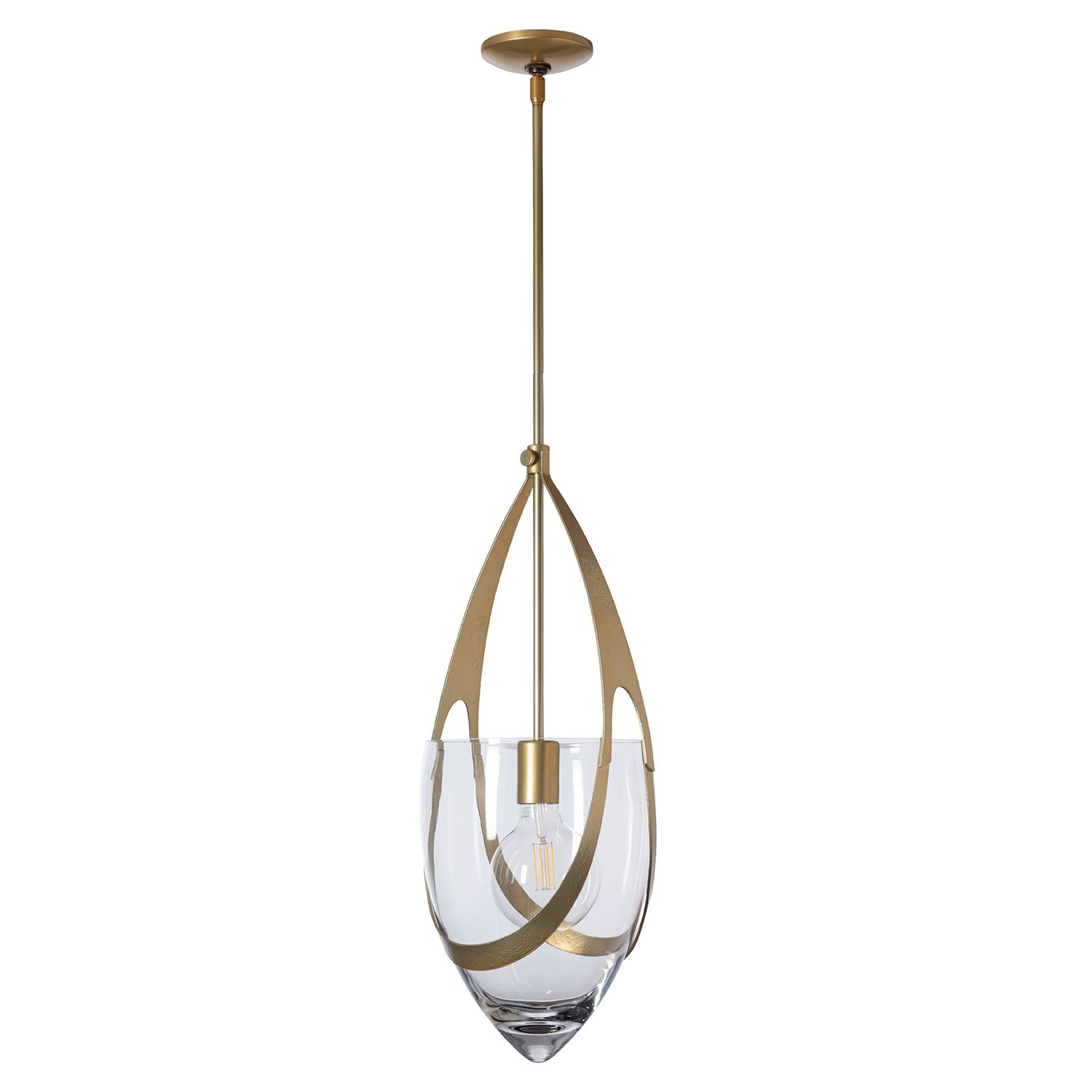 Image 3 Vaso 10.9" Wide Modern Brass Pendant - Made to Order more views