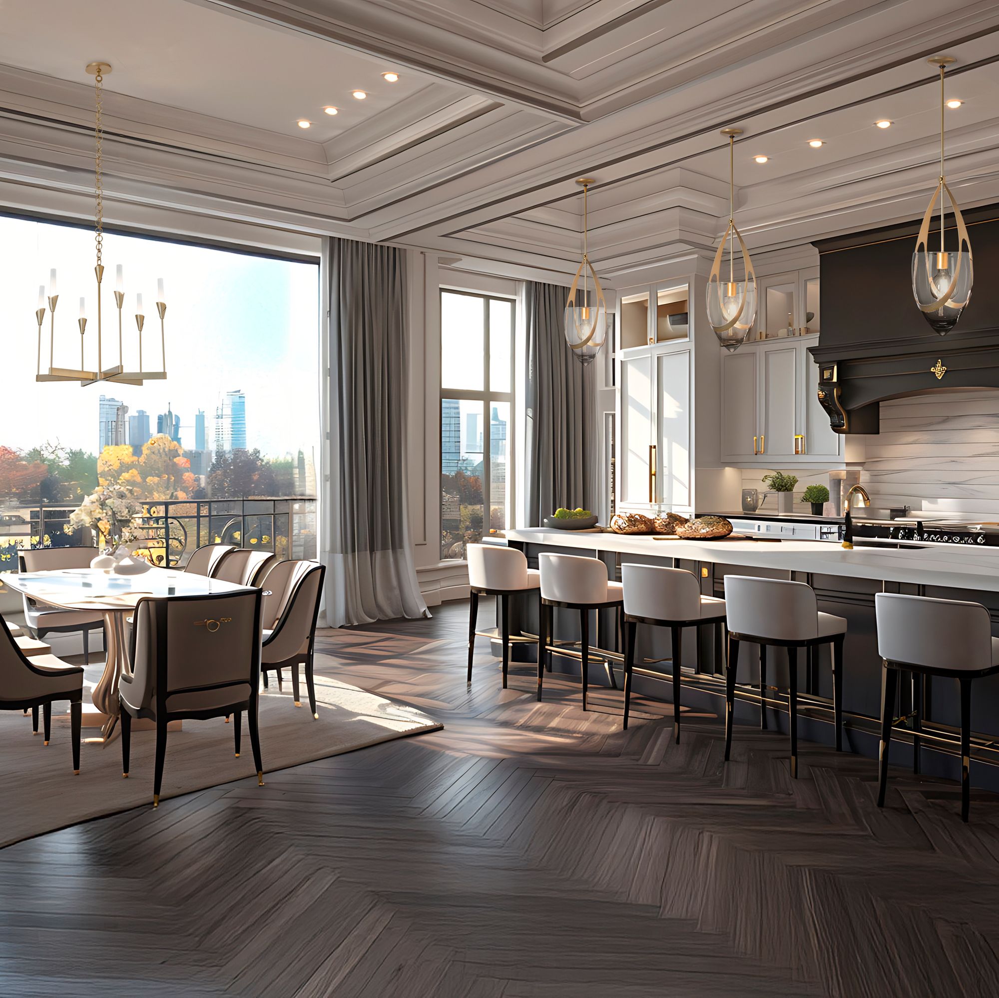 Vaso 10.9" Wide Modern Brass Pendant