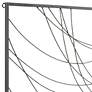 Vassa 39 1/2" High Black Wire Rectangular Metal Wall Art