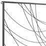 Thumbnail3 of Vassa 39 1/2" High Black Wire Rectangular Metal Wall Art more views