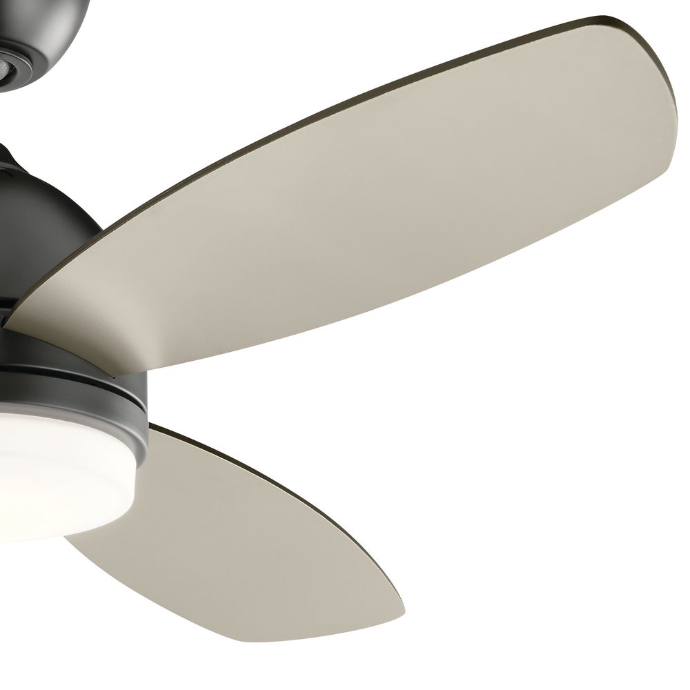 Vassar Satin Black 52 Inch Fan LED