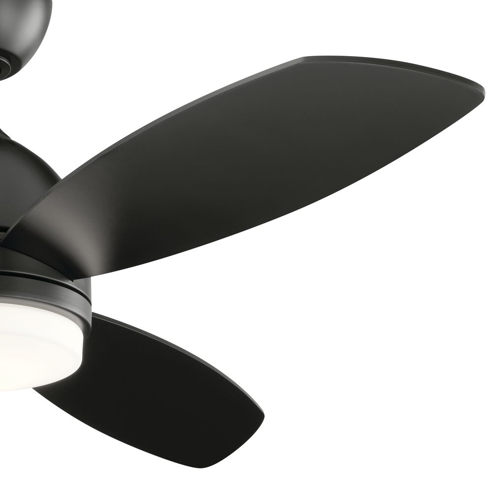 Vassar Satin Black 52 Inch Fan LED