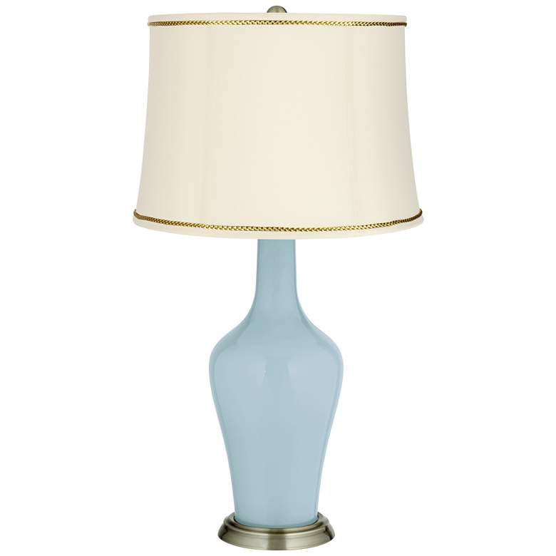 Image 1 Vast Sky Anya Table Lamp with President&#39;s Braid Trim
