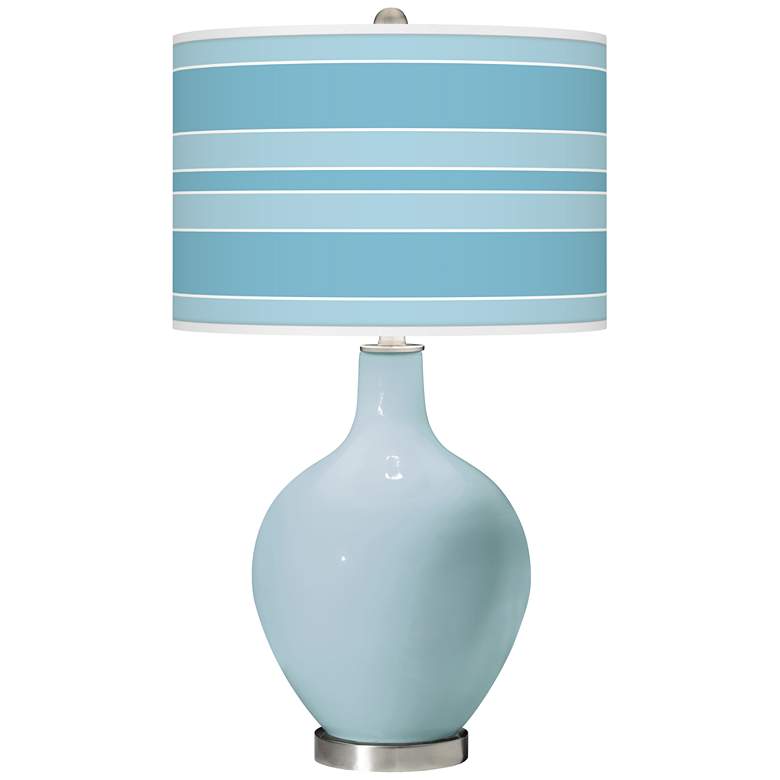 Image 1 Vast Sky Bold Stripe Ovo Glass Table Lamp
