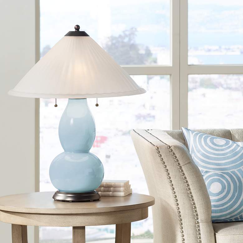 Image 1 Vast Sky Fulton Table Lamp with Fluted Glass Shade