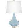 Vast Sky Gillan Glass Table Lamp with Dimmer